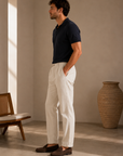 Natural Laguna Linen Chino Pant