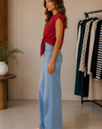 Red Kathy Tie Top