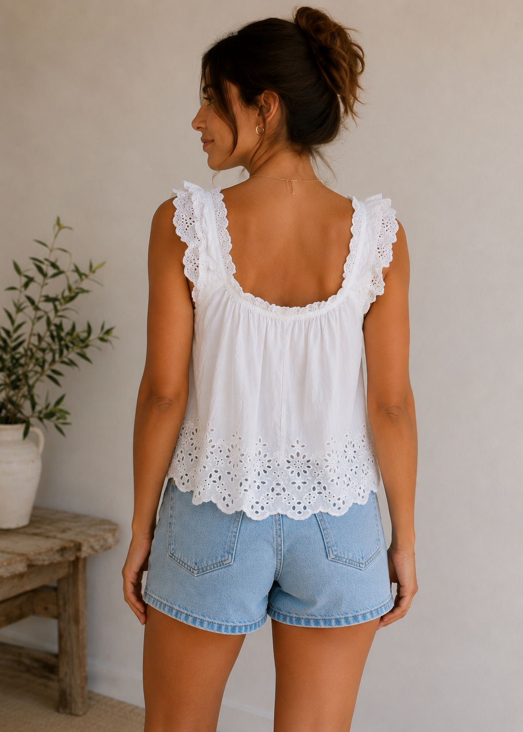 Optic White Rosabel Blouse