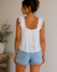 Optic White Rosabel Blouse