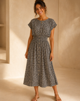 Eclipse Sanna Iris Floral Midi Dress