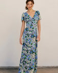 Navy Peony Willa Dress