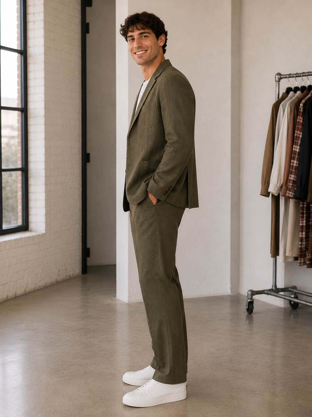 Deep Olive Bond Blazer