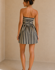 Black Nyla Strapless Dress