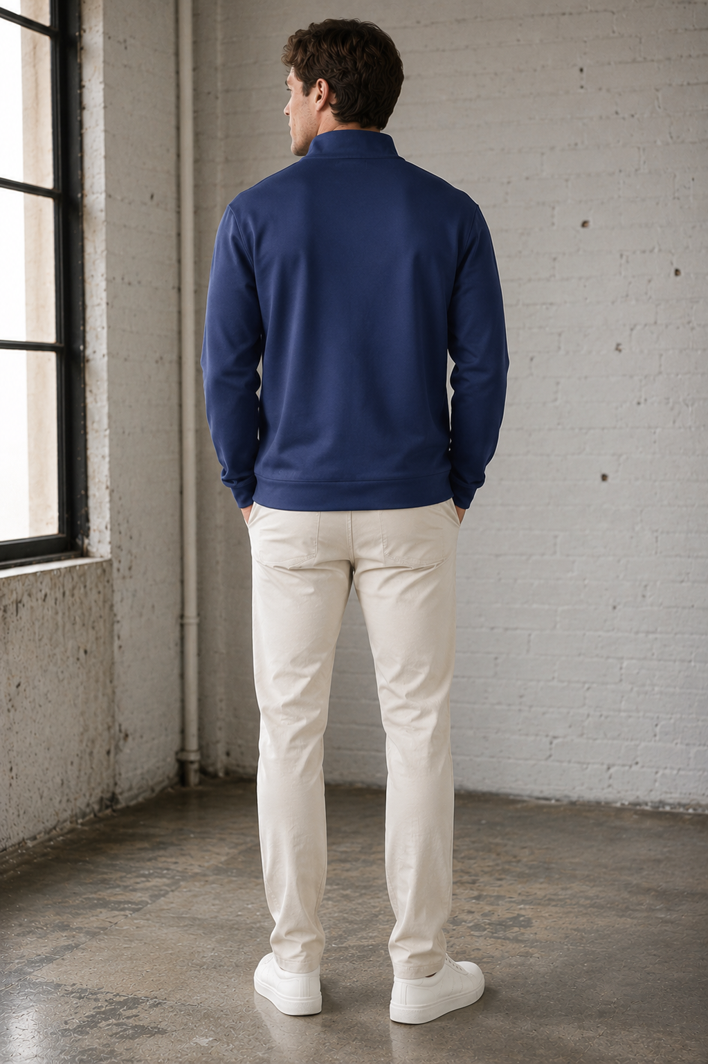 Island Blue Rev 1/4 Zip Modal