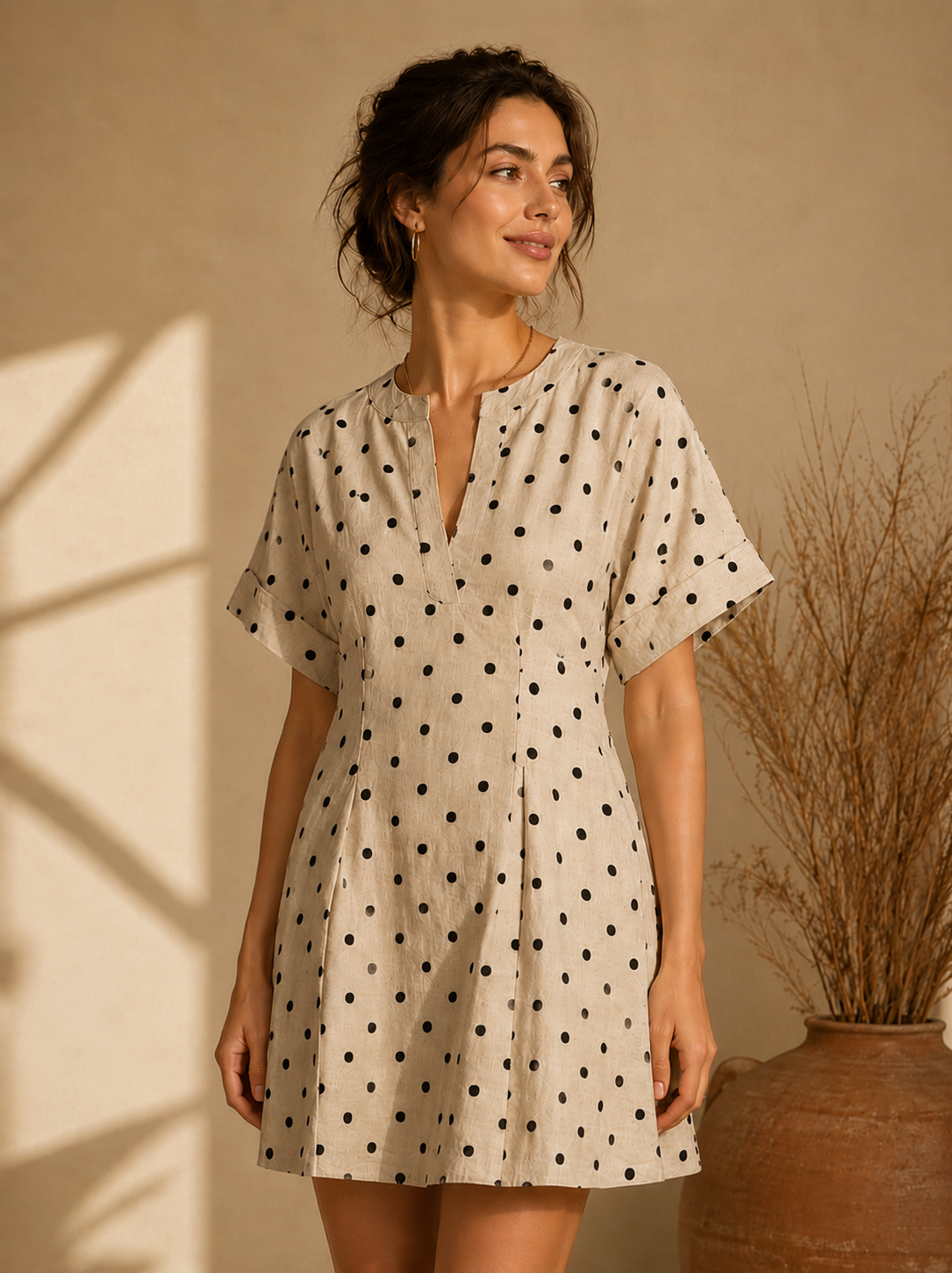 Beige Journi Dress