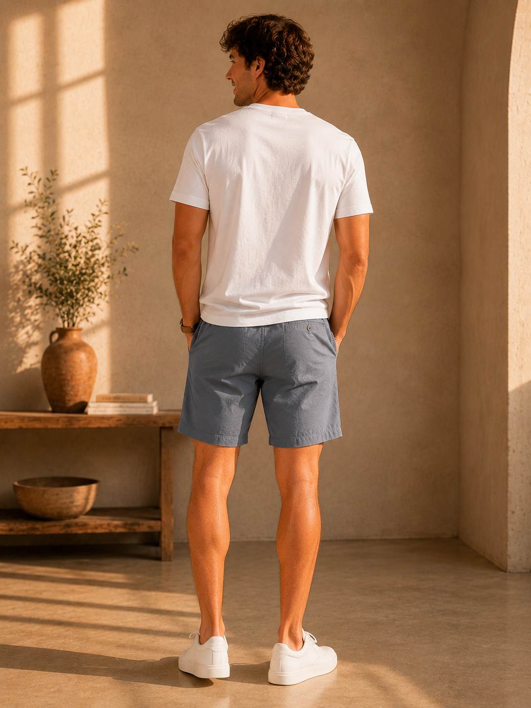 Mid Grey Saturday Beach Short 6"