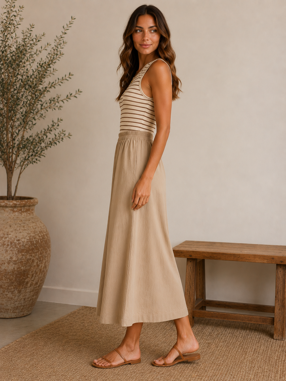 Latte Linda Dress