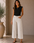 White & Black Salma Pants