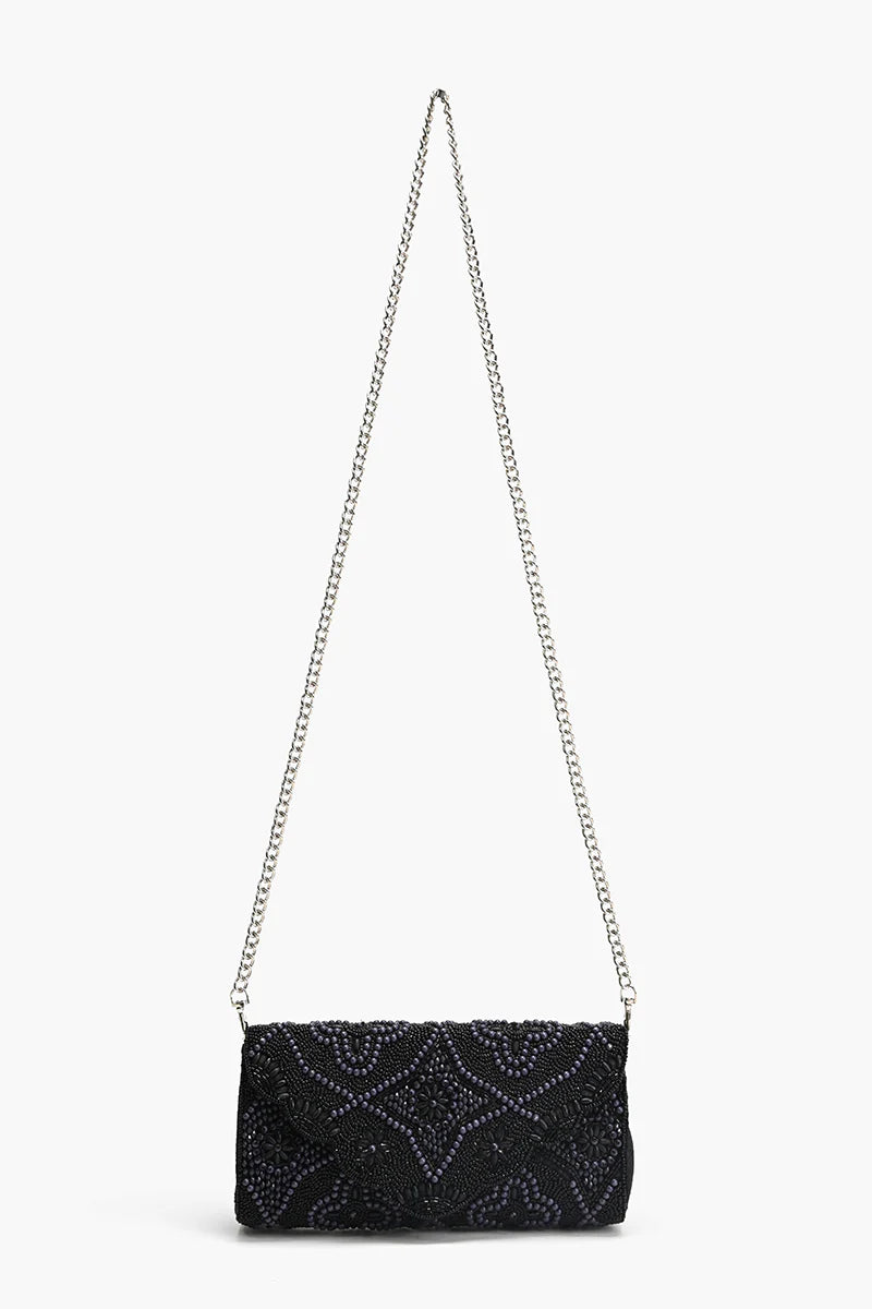 Starlight Embellished Evening Clutch