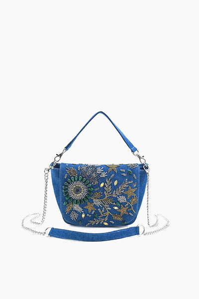 Opal Glitz Embellished Bag