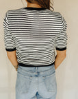 Black Striped Pippa Sweater Top