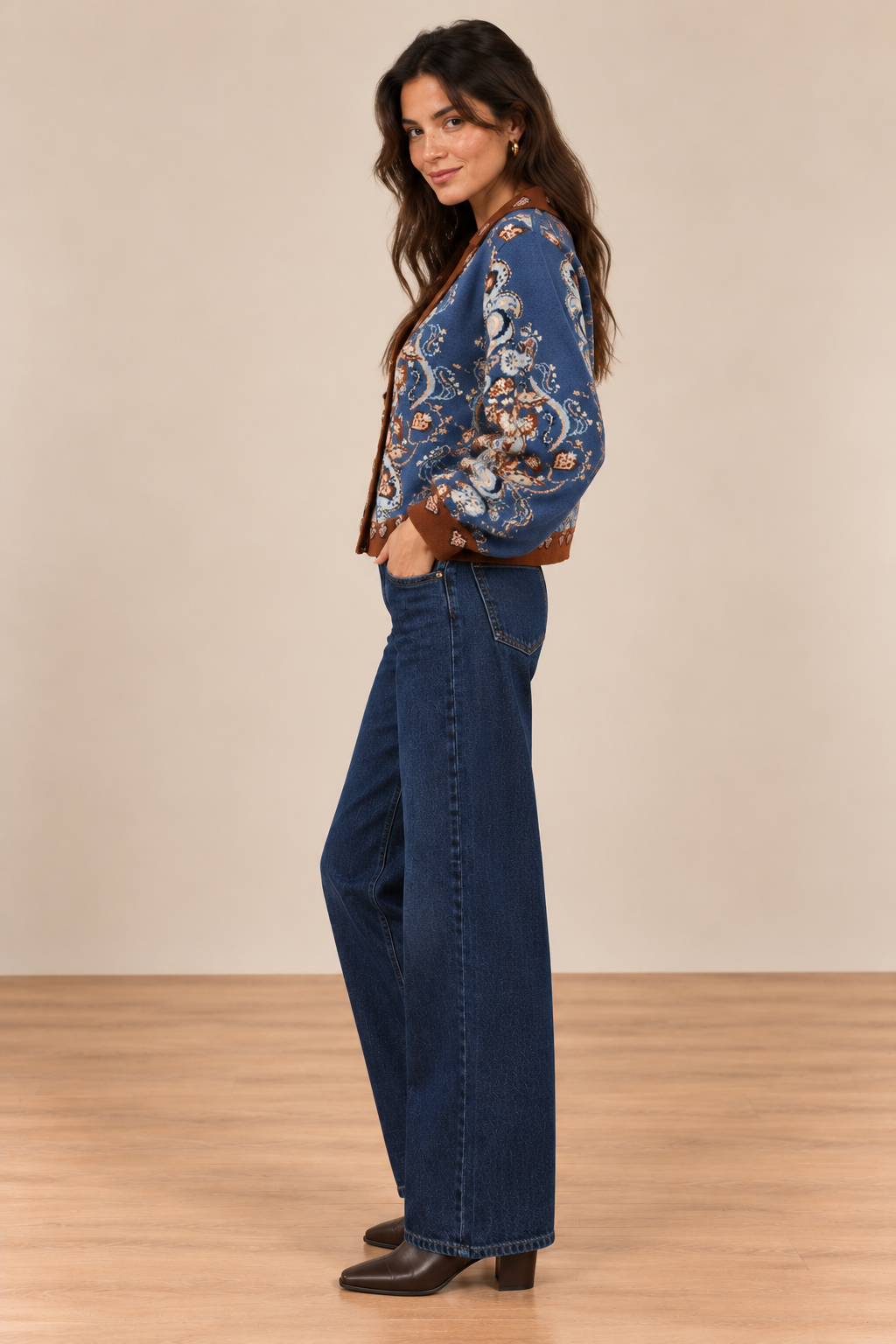 Blue Linnea Cardigan
