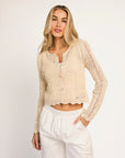 Beige Kiara Cardigan