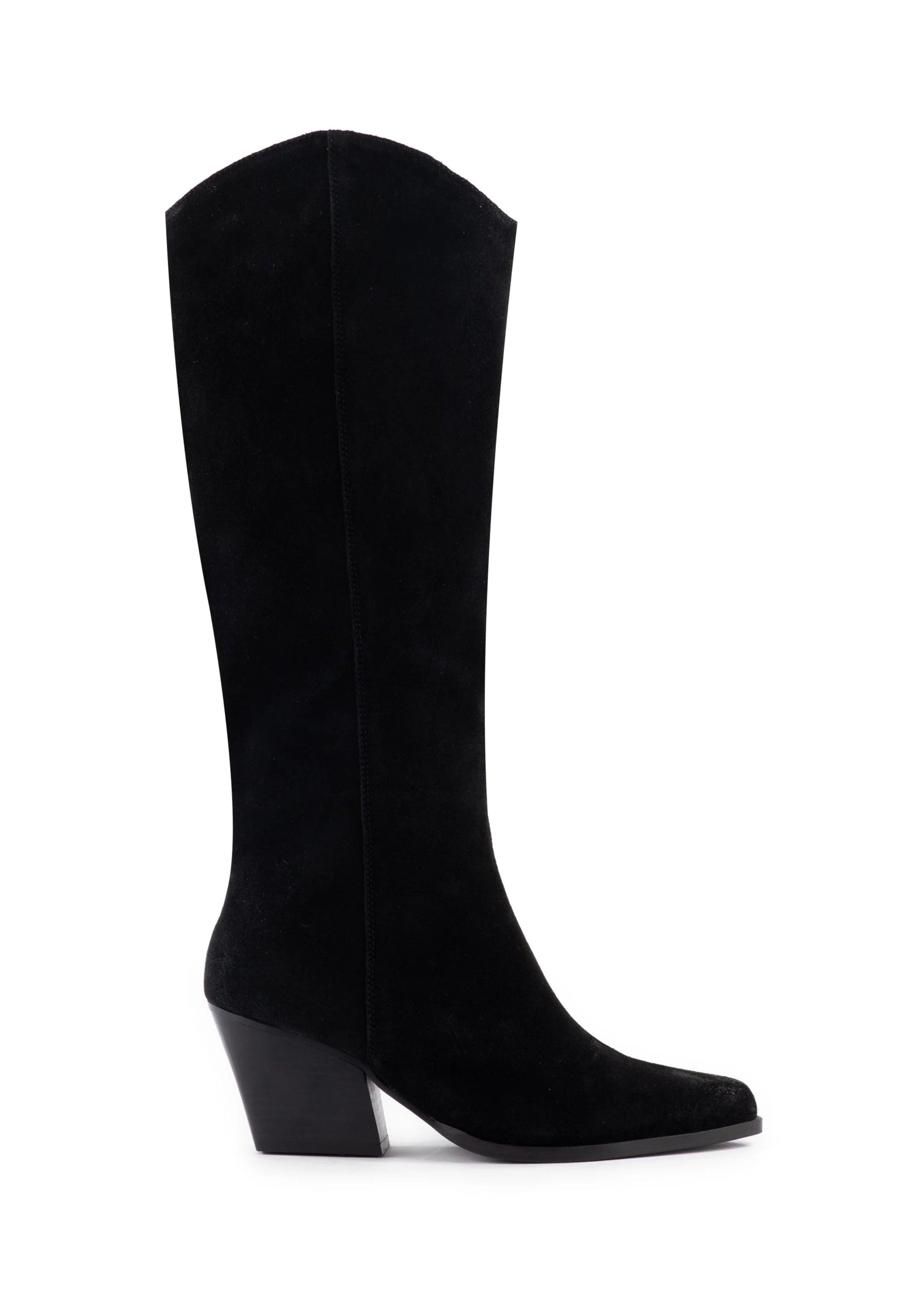 Black Suede Begging You Boot