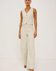 Ecru Railroad Stripe Belmont Pants