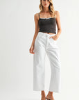 Optic White Twist Barrel Jean