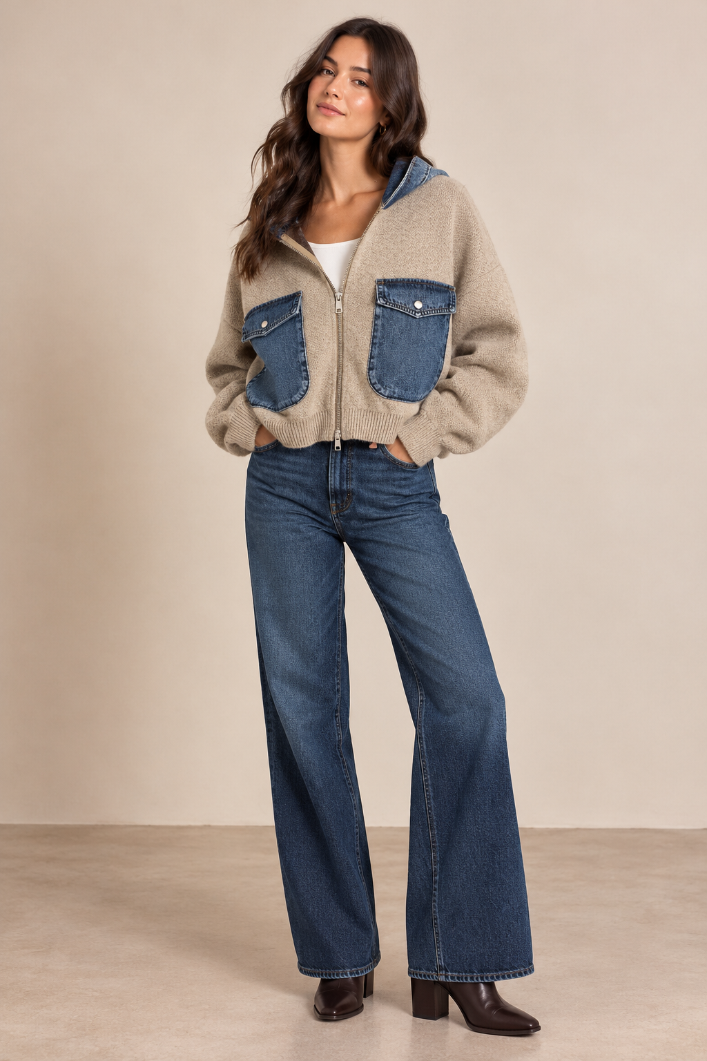 Glow Up Sweater Bomber Jacket