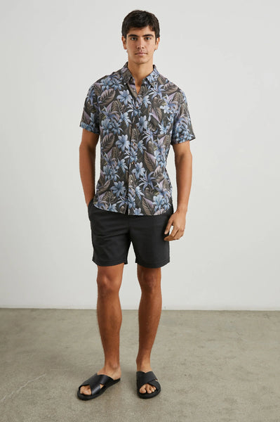 Jungle Garden Midnight Carson Shirt