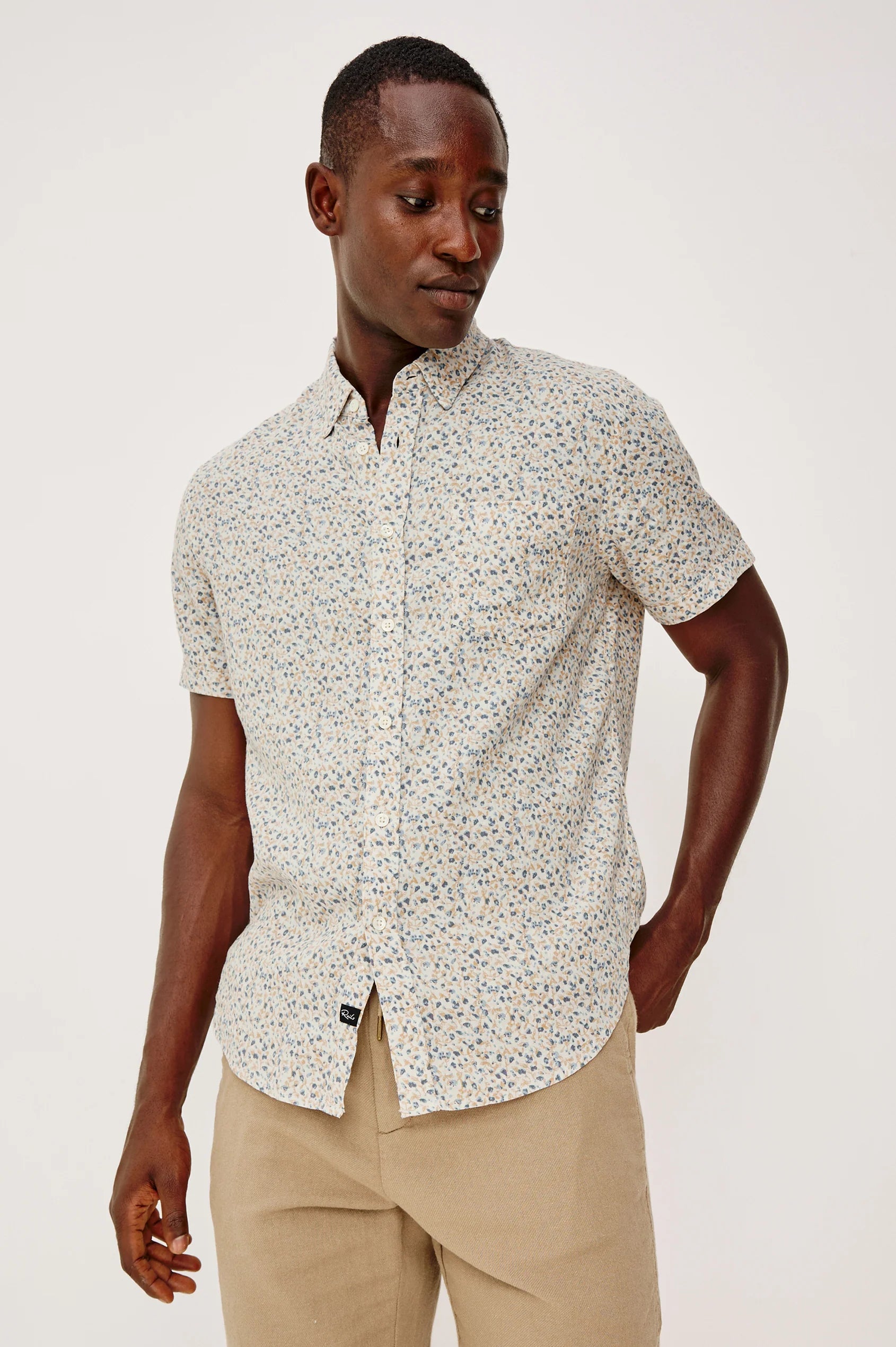 Spring Blossom Parchment Carson Button Up