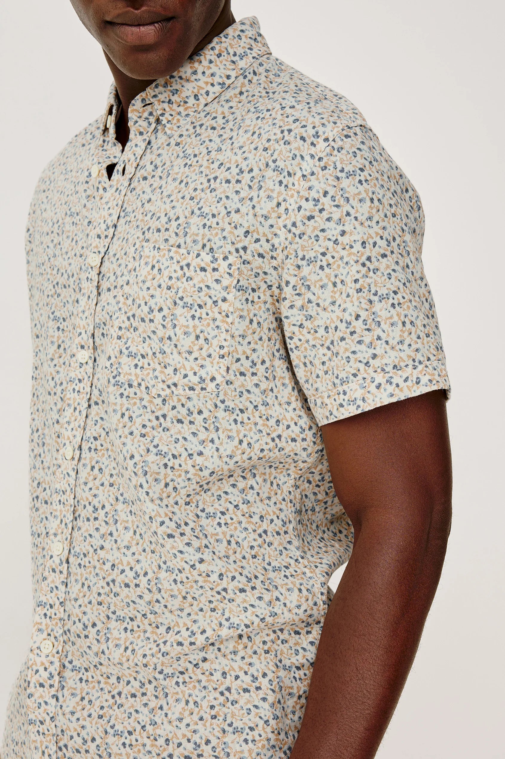 Spring Blossom Parchment Carson Button Up