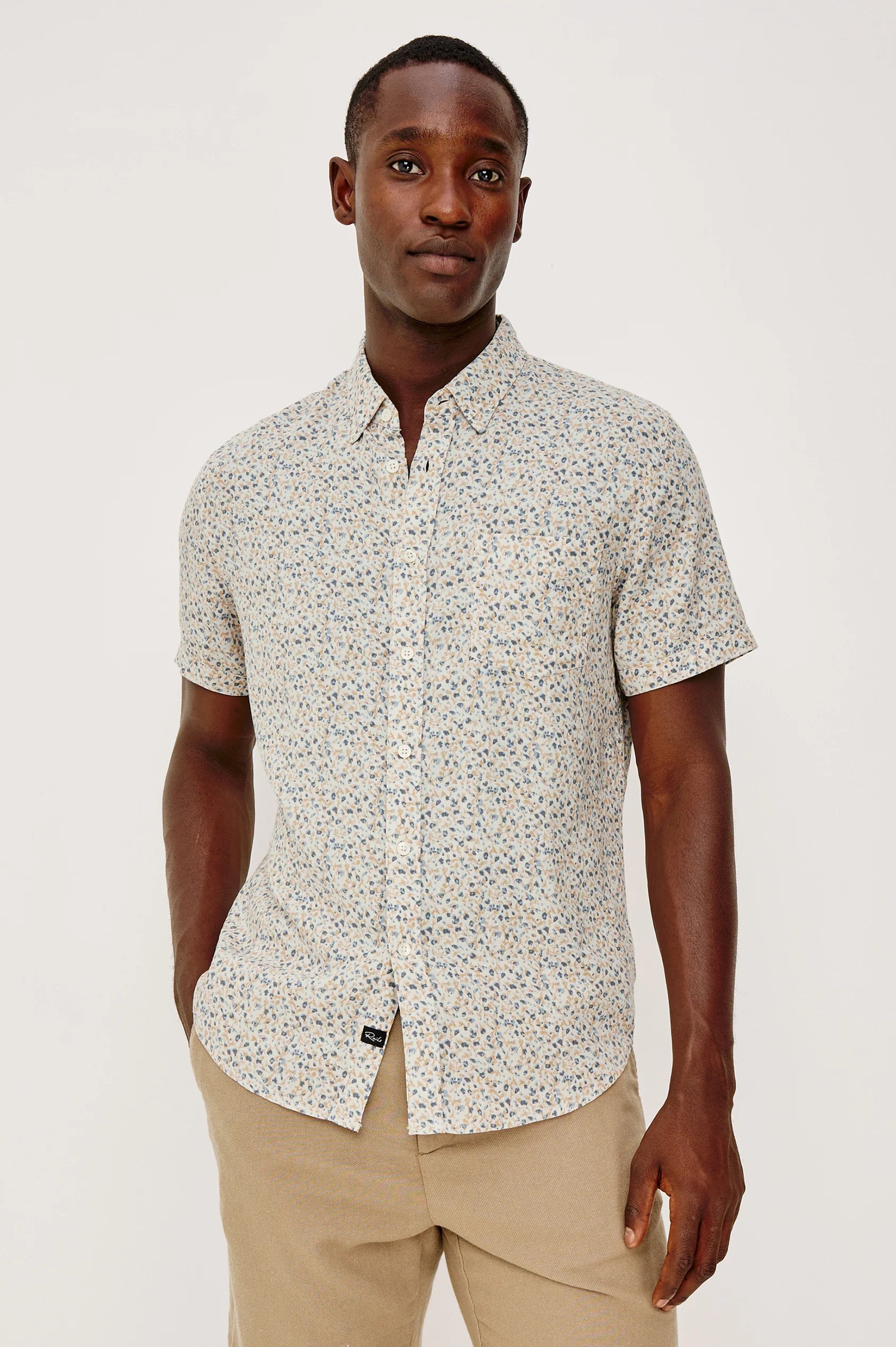 Spring Blossom Parchment Carson Button Up