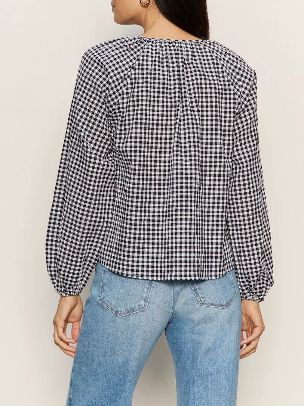 Picnic Perfect Gingham Button Blouse