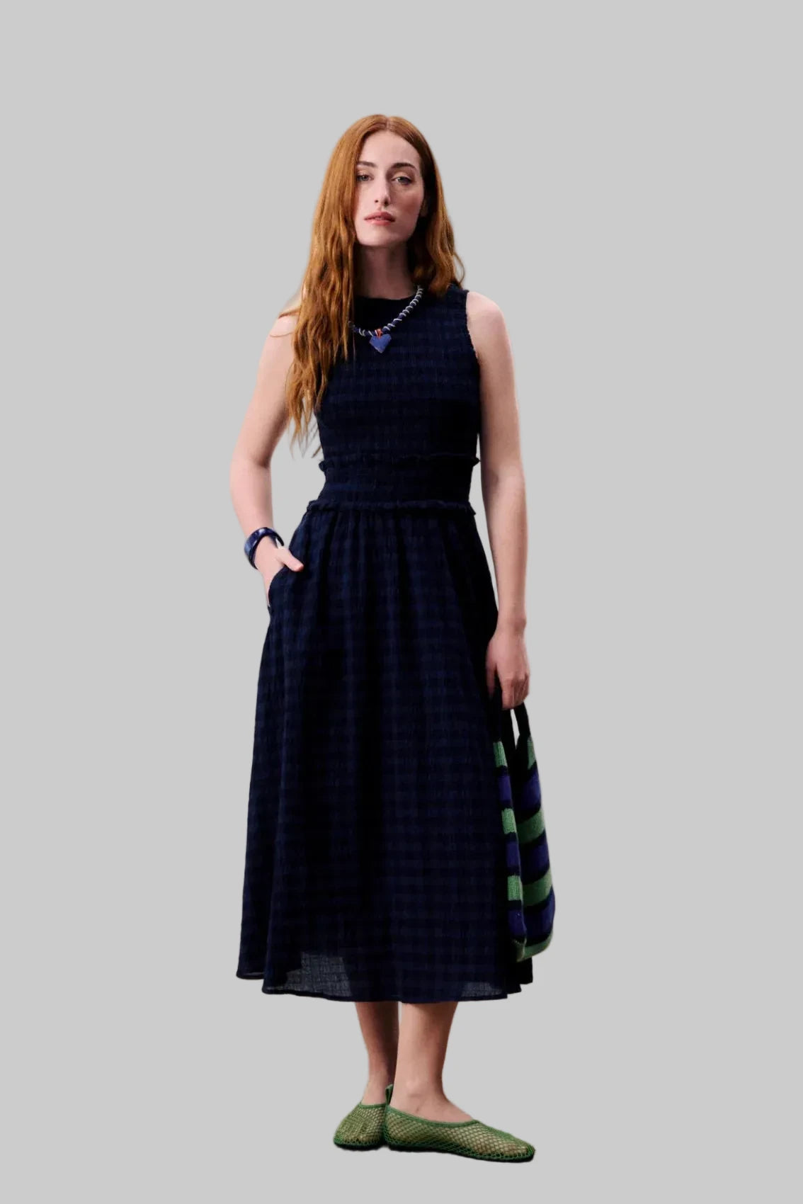 Bleu Marine Saquarema Dress