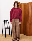 Bordeaux Camelia Sweater