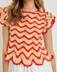 Cherry Oat Coen Stripe Top