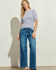 Chalk Boatneck Ribbed Top - CT4295NS6