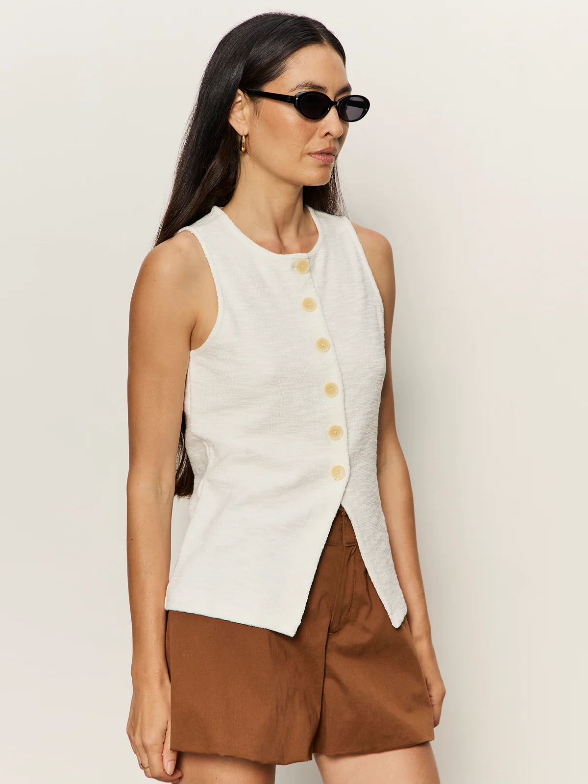 Nothing Extra Chalk Knit Vest