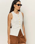 Nothing Extra Chalk Knit Vest