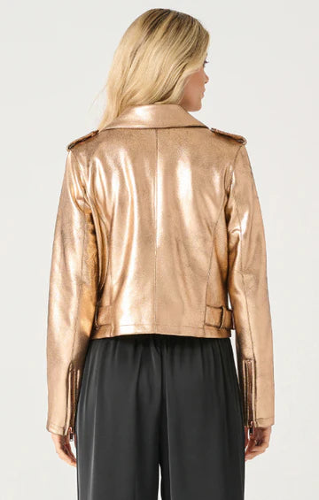 Rose Gold Eloise Metallic Jacket Purpose Boutique