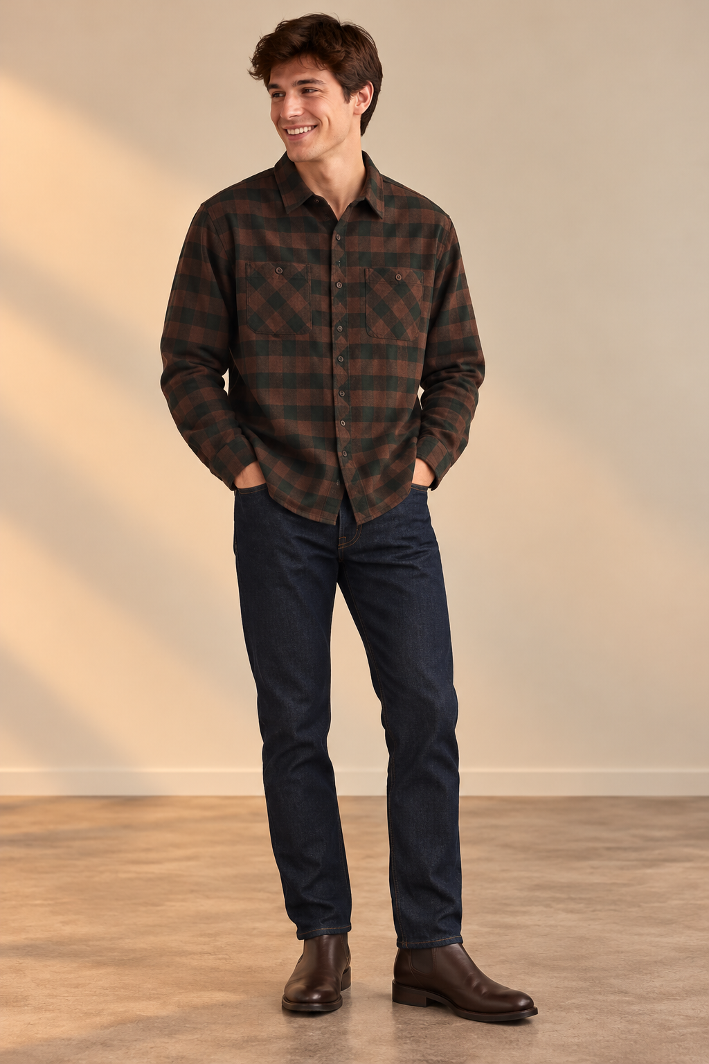 French Roast Plaid Sierra Flannel