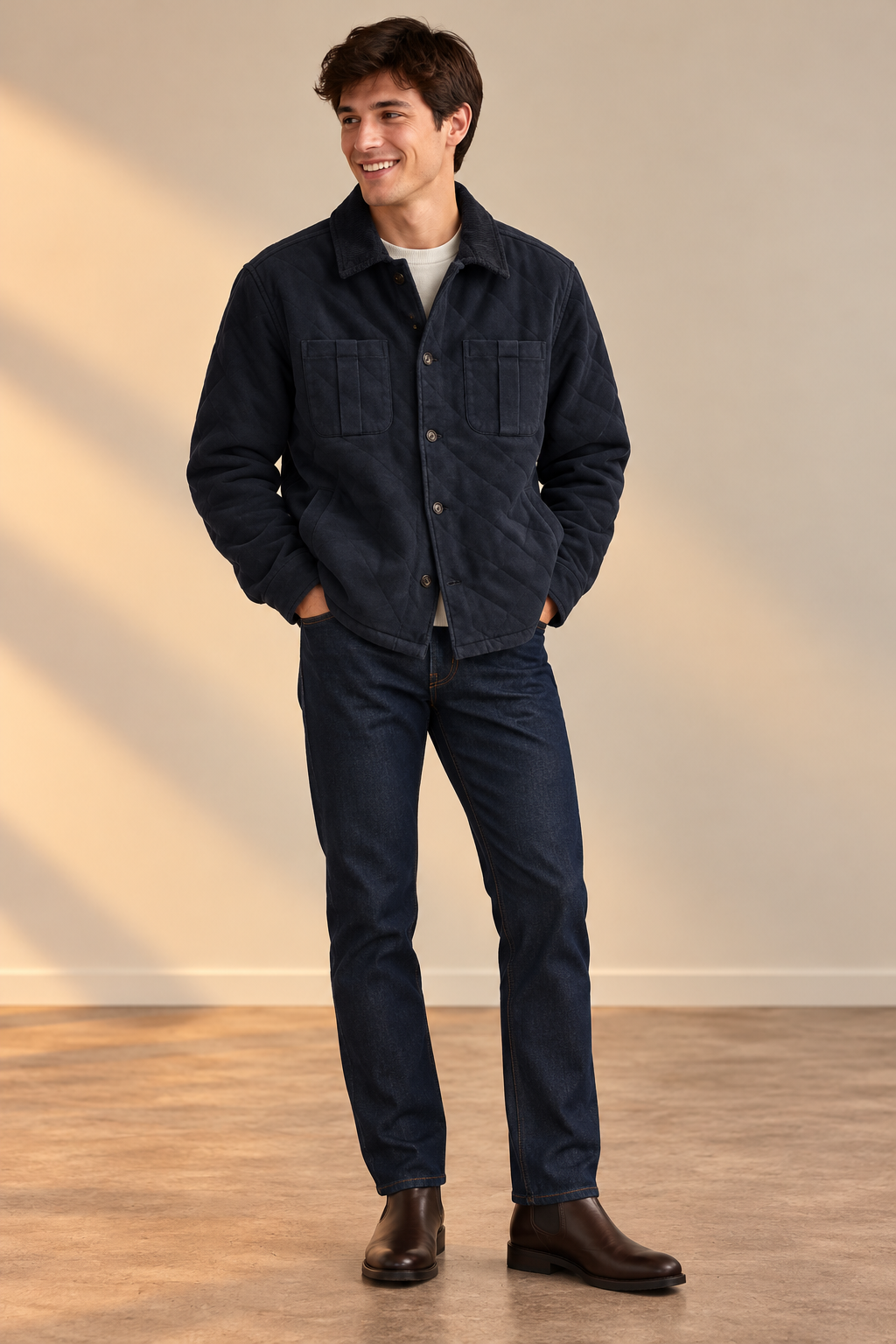 Navy Charlie Shirt Jacket