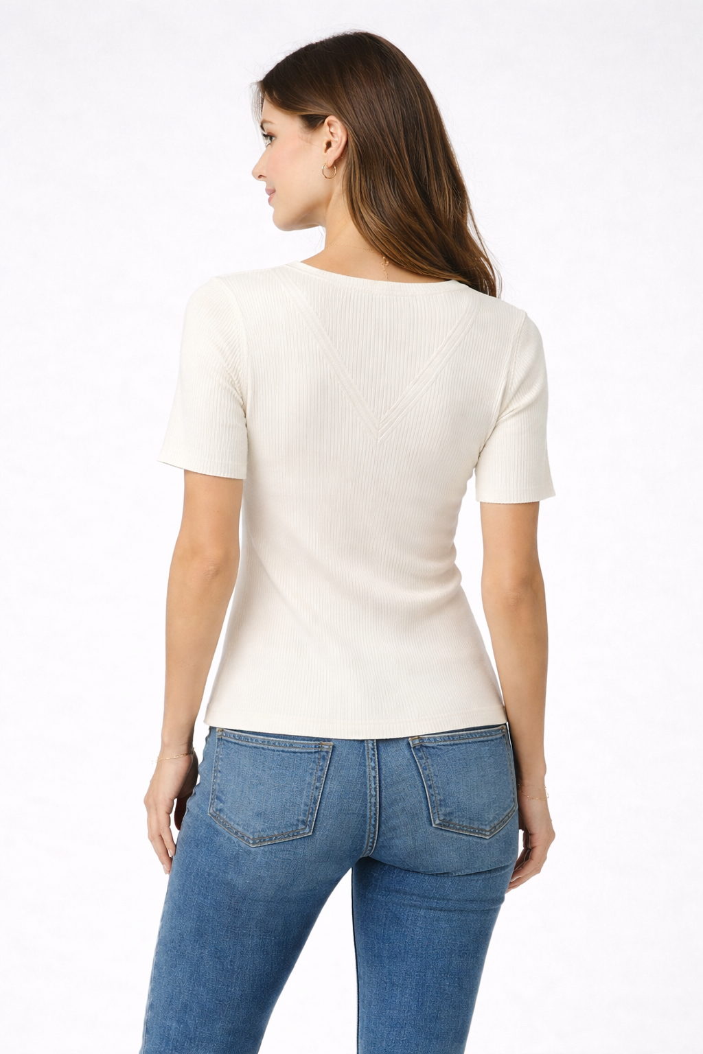 White Elsie Top
