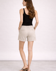 Sand Katie High Rise Drawstring Short