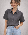Charcoal Shelby Top