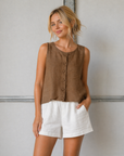 Mocha Lucille Top