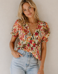 Yellow Multi Alexandra Blouse