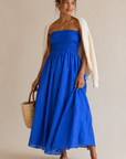 Nautical Cornelia Poplin Maxi Dress