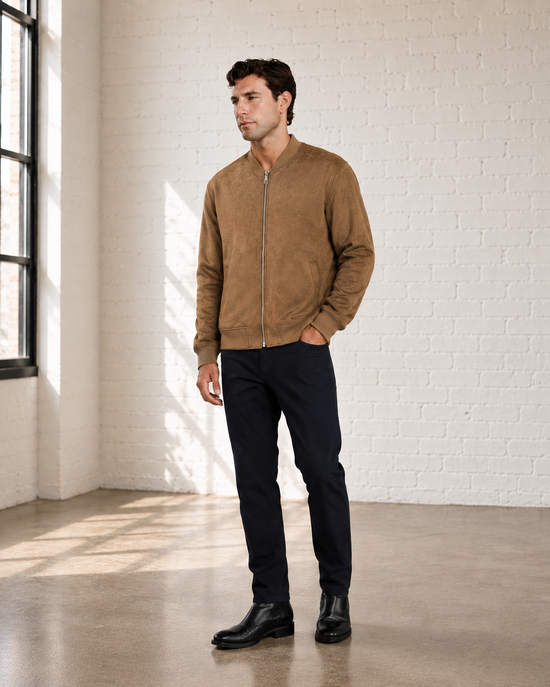Earth Evolution Suede Bomber - JKT-8378