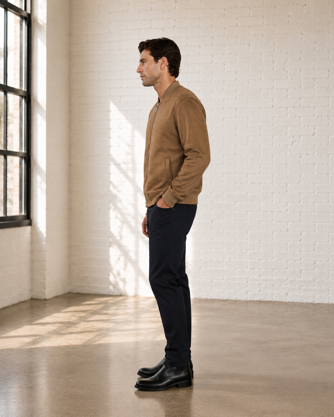 Earth Evolution Suede Bomber - JKT-8378