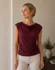 Burgundy Irvina Top - L10120T1