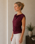 Burgundy Irvina Top - L10120T1
