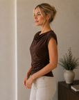 Chocolate Irvina Top - L10120T1