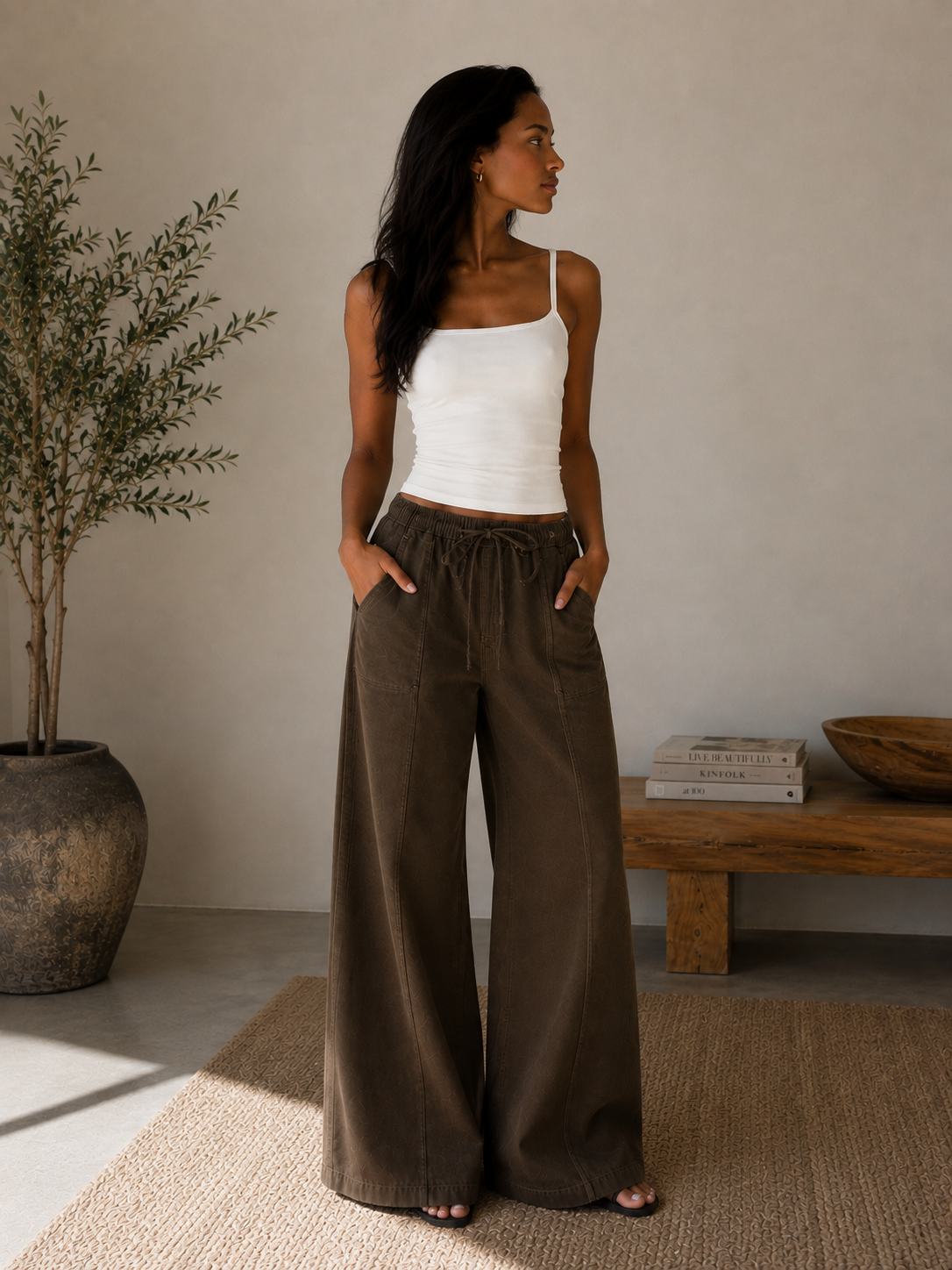 Dark Brown Ivanna Pant - BD350