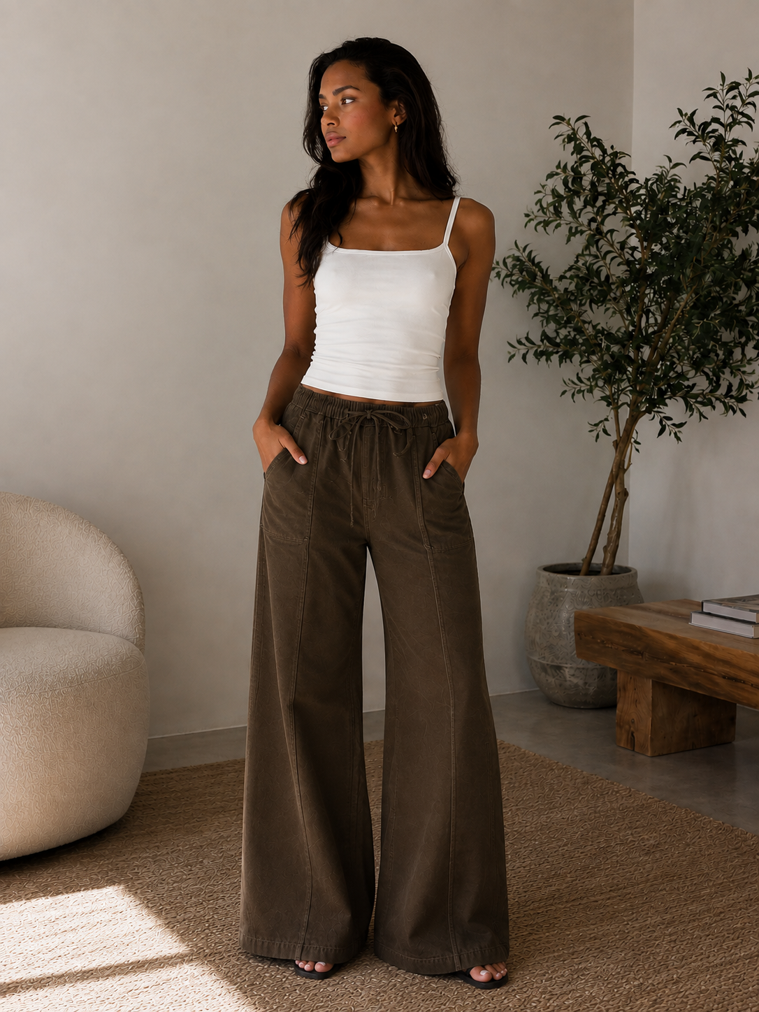 Dark Brown Ivanna Pant - BD350