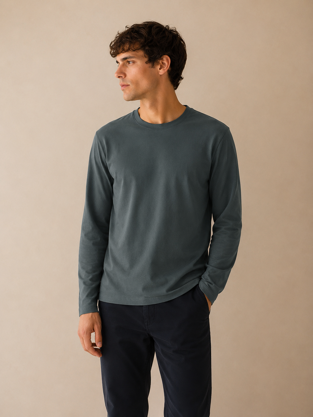 Basil Rev Long Sleeve Modal -  SMT-4224
